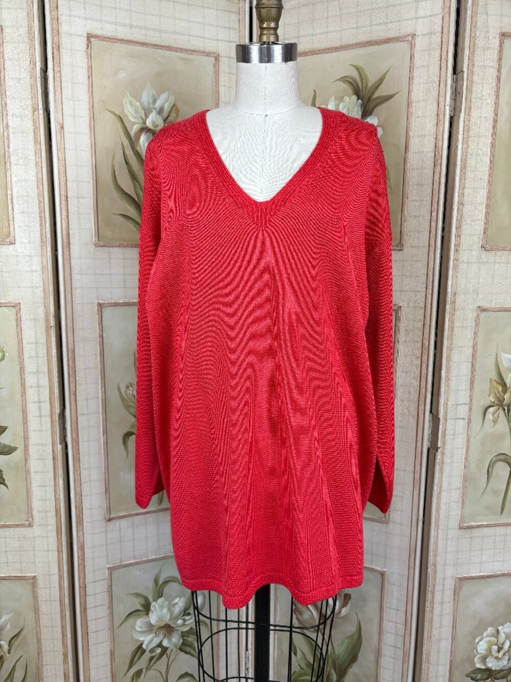 Vintage Escada Sweater, Red